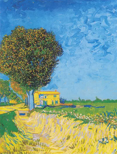 Allee bei Arles mit Häusern Vincent van Gogh